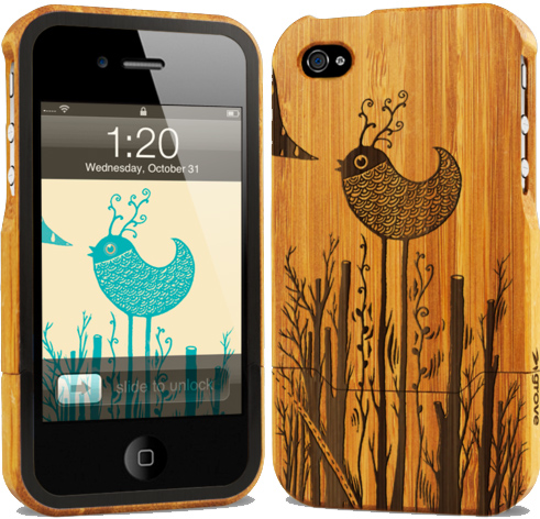 Grovemade bamboo iPhone 4 cases sidebar image