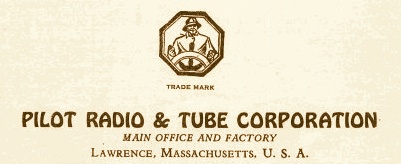 Pilot Radio And Tube Corporation, trade mark