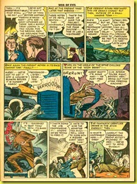image: rare comic book page showing giant monster