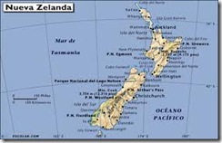 mapa NZ