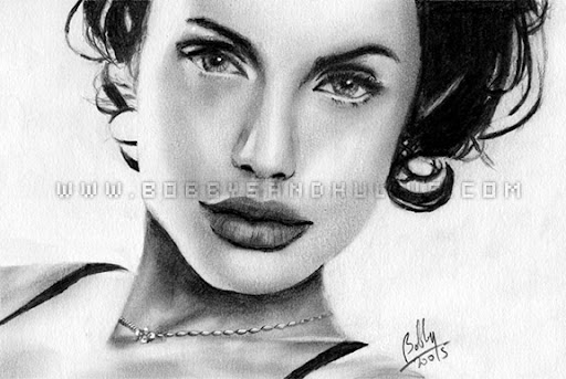 Angelina Jolie Drawing. actress Angelina Jolie