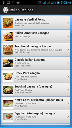 【免費書籍App】Italian Recipes-APP點子