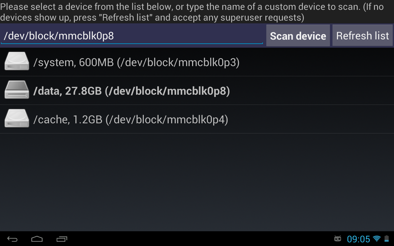 DiskDigger undelete (root) - screenshot