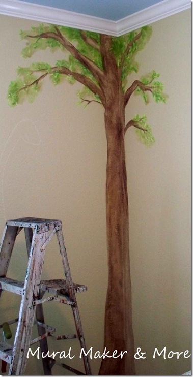 How to Paint a Simple Tree Mural - Just Paint It Blog
