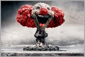 Mushroom Cloud Clown - Red