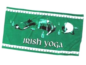 irish yoga beach towel