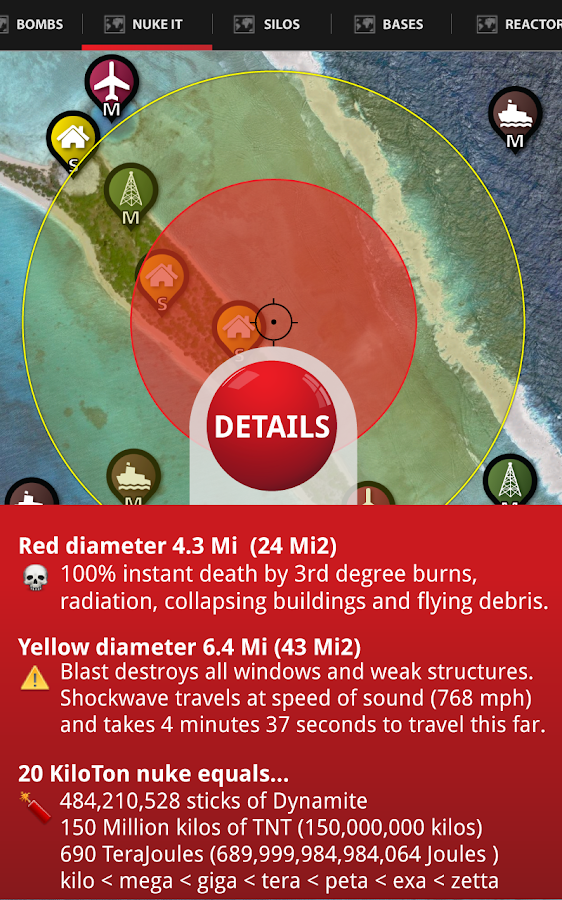    Nuclear USA Database- screenshot  