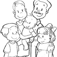 LA FAMILIA: DIBUJOS PARA COLOREAR DE LA FAMILIA