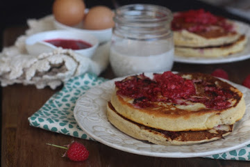 Lemon Raspberry Pancakes