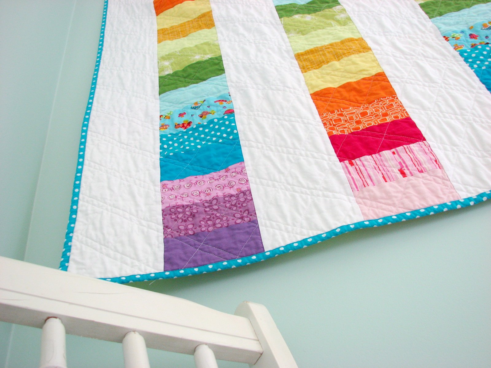 Happy Modern Quilts An Evolved Rainbow Quilt