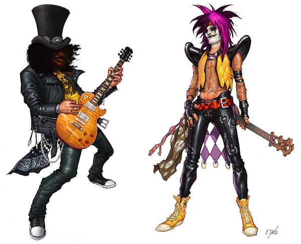 Guitar Hero illustrations