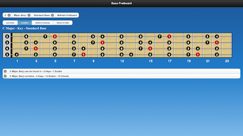 Android application Bass Chords and Scales screenshort