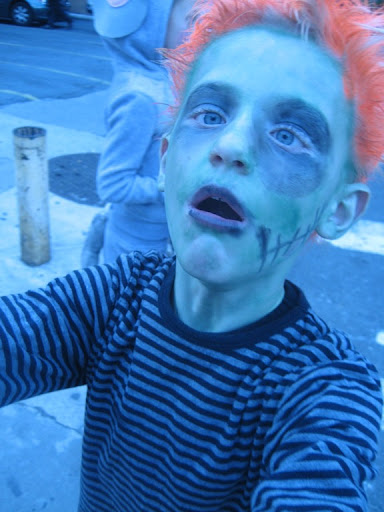 The transformative power of colored hair spray can have–a costume in a can!