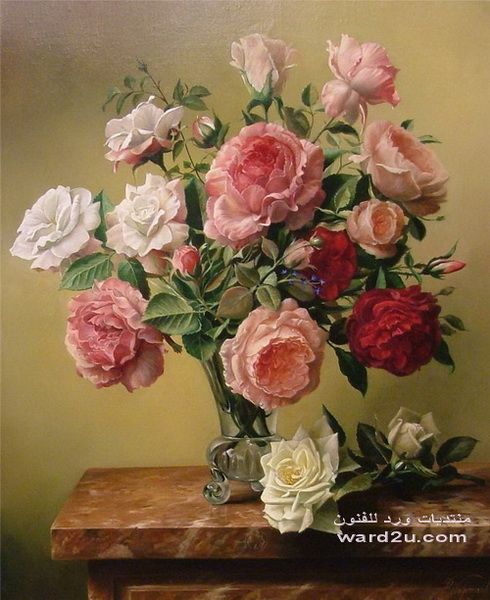 ورود و زهور لوحات و فنانين لغة الأزهار و اسطورة الحب