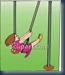 0060-0910-0811-2141_Young_Girl_On_A_Swing_clipart_image