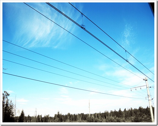 taken in a train on the way to St. Petersburg