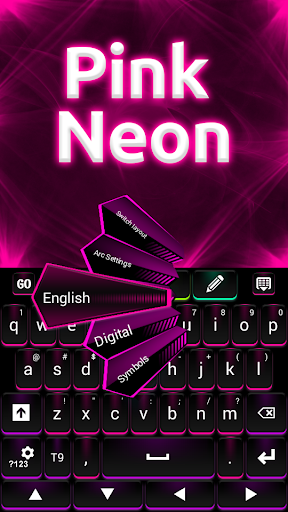 GO Keyboard Pink Neon