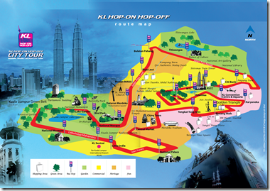 hop-on hop-off rute map