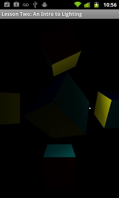 Android application OpenGL ES Examples screenshort