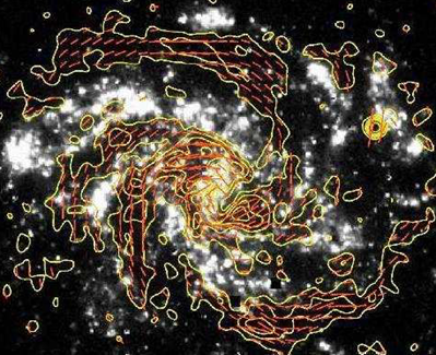rádio polarizado e campo magnético da nebulosa NCC 6946