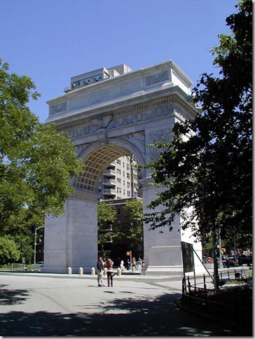 Washington Square Arch New York City is attributed to Stanford White 