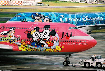 Mickey Mouse Art Airplane