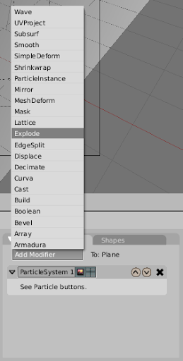Adicionando o modificador Explode