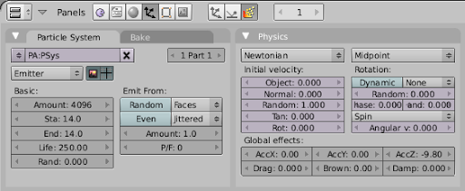 Configurando partículas do tipo Emitter