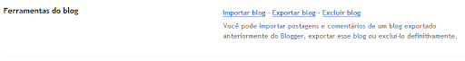 Ferramentas do blog