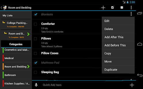 College Packing Checklist FREE(圖2)-速報App