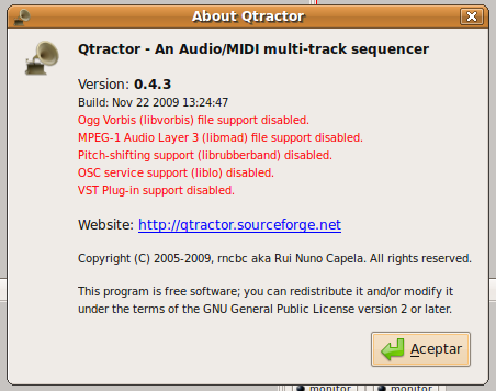 Qtractor 0.4.3