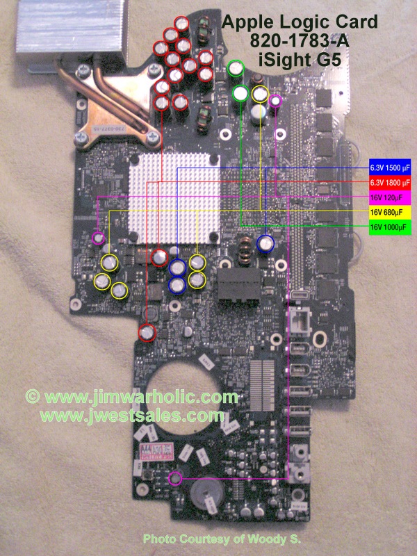 iSight G5 iMac Apple Logic Card 820-1783-a