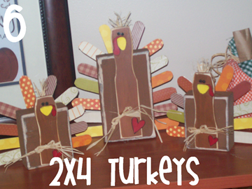6 2x4 Turkeys