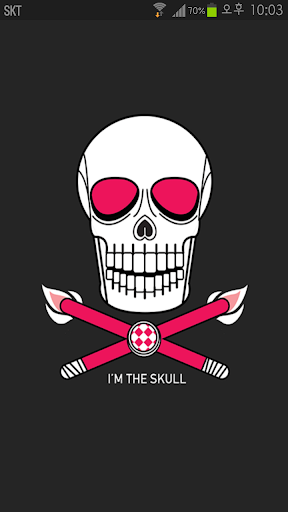 Dark Grey Pink Skull Theme