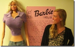 Barbie doll in real life proportion of weirdness