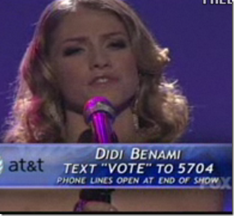 Didi Benami What Becomes of the Broken Hearted American Idol Top 10 March 30