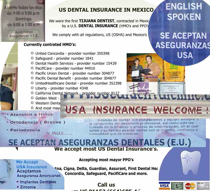 dental insurance and credit cards Tijuana