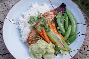Trout Kabayaki with Avocado