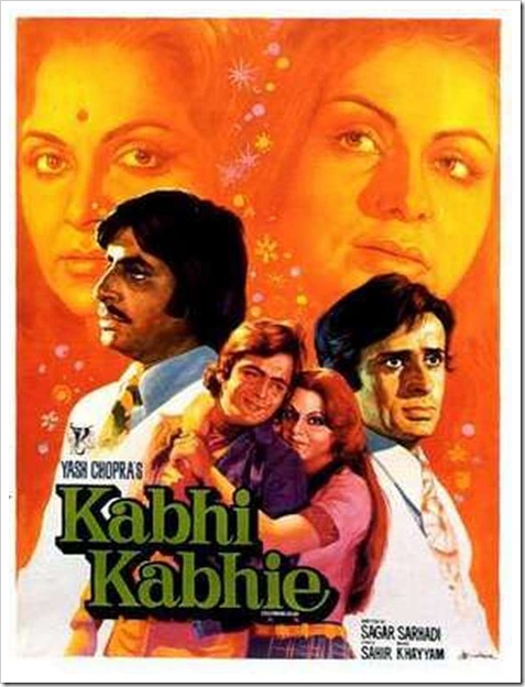 ONLY FREE BOLLYWOOD MOVIE POSTERS: Mid Bollywood Poster ‘KABHI KABHI