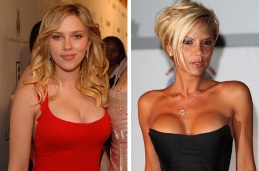 Scarlett Johansson e Victoria Beckham usam creme que aumenta seios