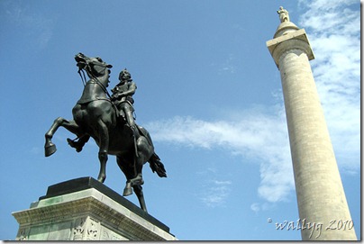 Mount Vernon: Washington Monument & Layfayette Monument.  By wallyg