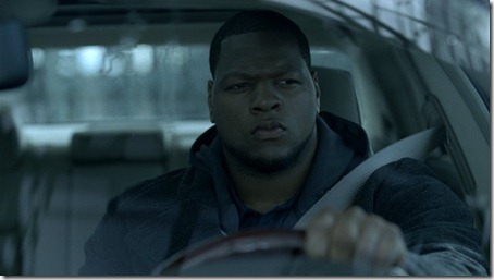 Ndamukong Suh drives a Chrysler 300 in a new TV commercial, "Homecoming."