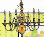 chandelier Dining room, Dining area place english through pictures