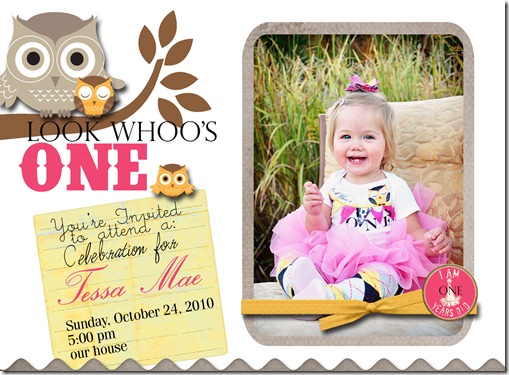 One year old invite copy