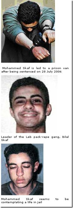 17 6 2010 Lebanese Muslim gang leader sentenced to 38 years jail for racially motivated pack-rapes of Australian girls