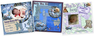 View Baby Boy Kit ScrapBooks
