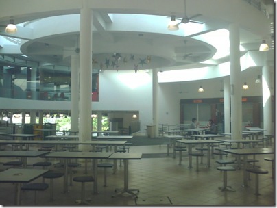 The canteen area