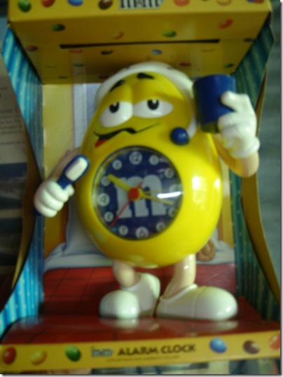 M&M's Mr. Yellow clock