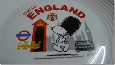 Snoopy X Darlie: England plate