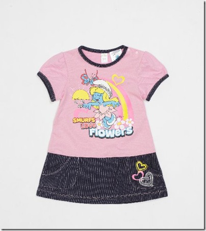 Baby Smurf Print Dress 03 - HKD 199